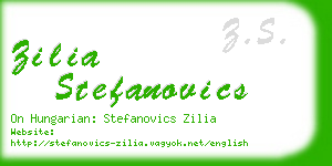 zilia stefanovics business card